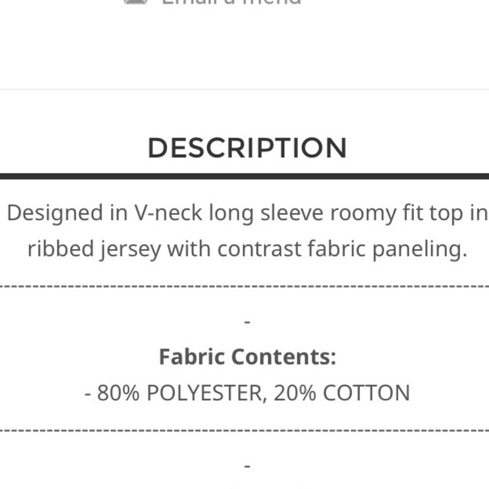 263 ❤️POL roomy fit V neck ribbed thermal top - Picture 5 of 5